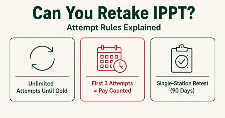 Can You Retake IPPT? Rules Explained 3 Can You Retake IPPT? Rules Explained